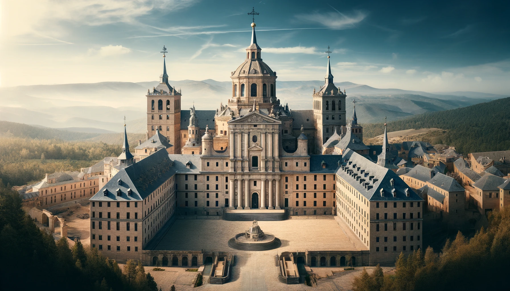 the Royal Monastery of San Lorenzo de El Escorial in Madrid, Spain